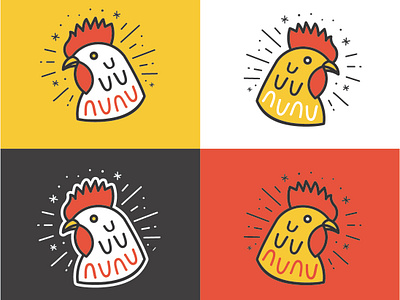 Logo & Brand Concept - Nunu Bar, Philly bar design branding chicken graphic design japanese logo philadelphia philly restaurant design rooster sake sushi yakitori