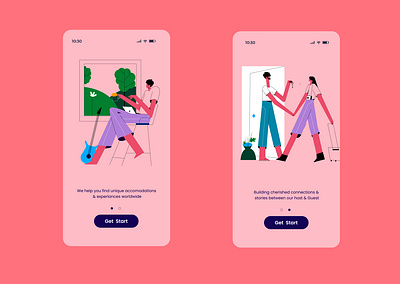 Product illustration -Airbnb airbnb branding character design fintech flat graphic design icon ill illustration illustration art logo men motion graphics onboarding product illustration travel ui women