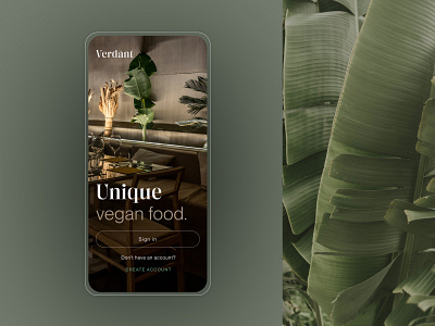 Verdant - Restaurant booking app branding class clean design minimal mobile responsive restaurant ui uidesign