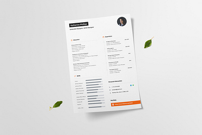 Professional CV / Resume template design #1 cv cv design cv template resume resume design