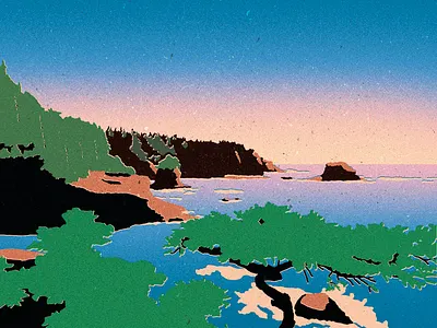 West Coast digital illustration