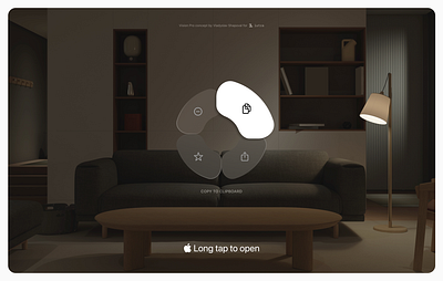 vision pro circular contextual menu concept apple circular concept contextual menu menu spatial design ui design ui ideas ux design vision os vision pro
