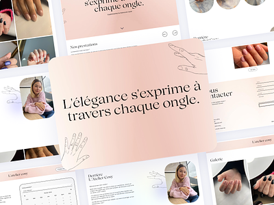 L'Atelier Cosy ✨ beauty branding design nails russian ui webdesign website