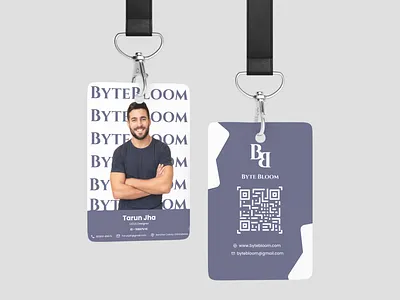 Corporate Id Card - BYTEBLOOM card corporate id id id card identity card logo ui uiux