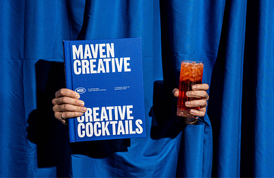 Maven Creative Creative Cocktails book cover book design book layout photography type typography