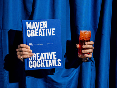 Maven Creative Creative Cocktails book cover book design book layout photography type typography