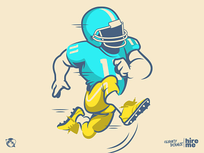 WIP.. Football Player football player graphic design graphics illustration t shirt design vector design