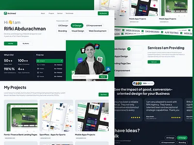 Personal Portfolio Website about us branding clean design personal web portfolio resume ui uiux