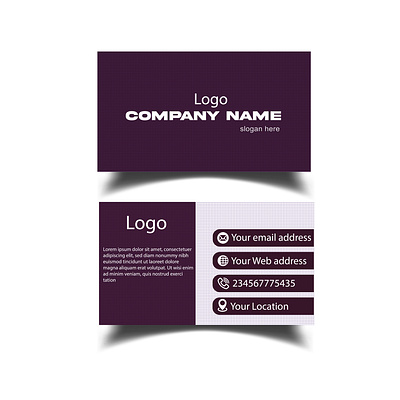 Modern and simple business card design branding graphic design motion graphics