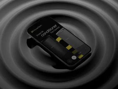 HouseTech - Air Conditioner Fan Control App animation branding design graphic design logo mobiledesign motion graphics ui vector