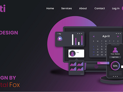 UI Designed By Octalfox branding graphic design logo motion graphics