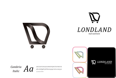 Logo, Logos, Branding, Shop, Market app branding d font sherif fresh horizontal icon l latter logo market mart monogram more n o shop trolly vertical