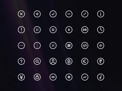 Circle Icons ❄️ design icon iconography icons minimal saas ui web design