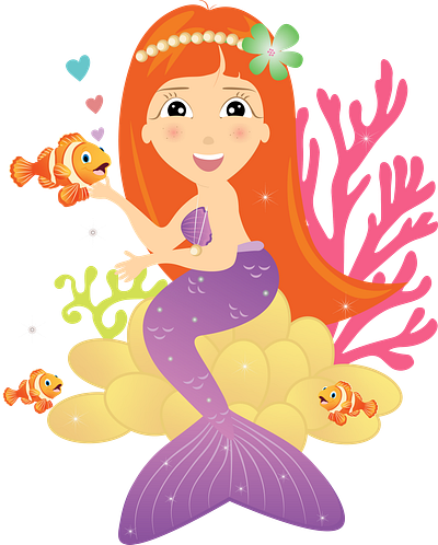 mermaid clip art branding design graphic design illustration illustrator logo vector