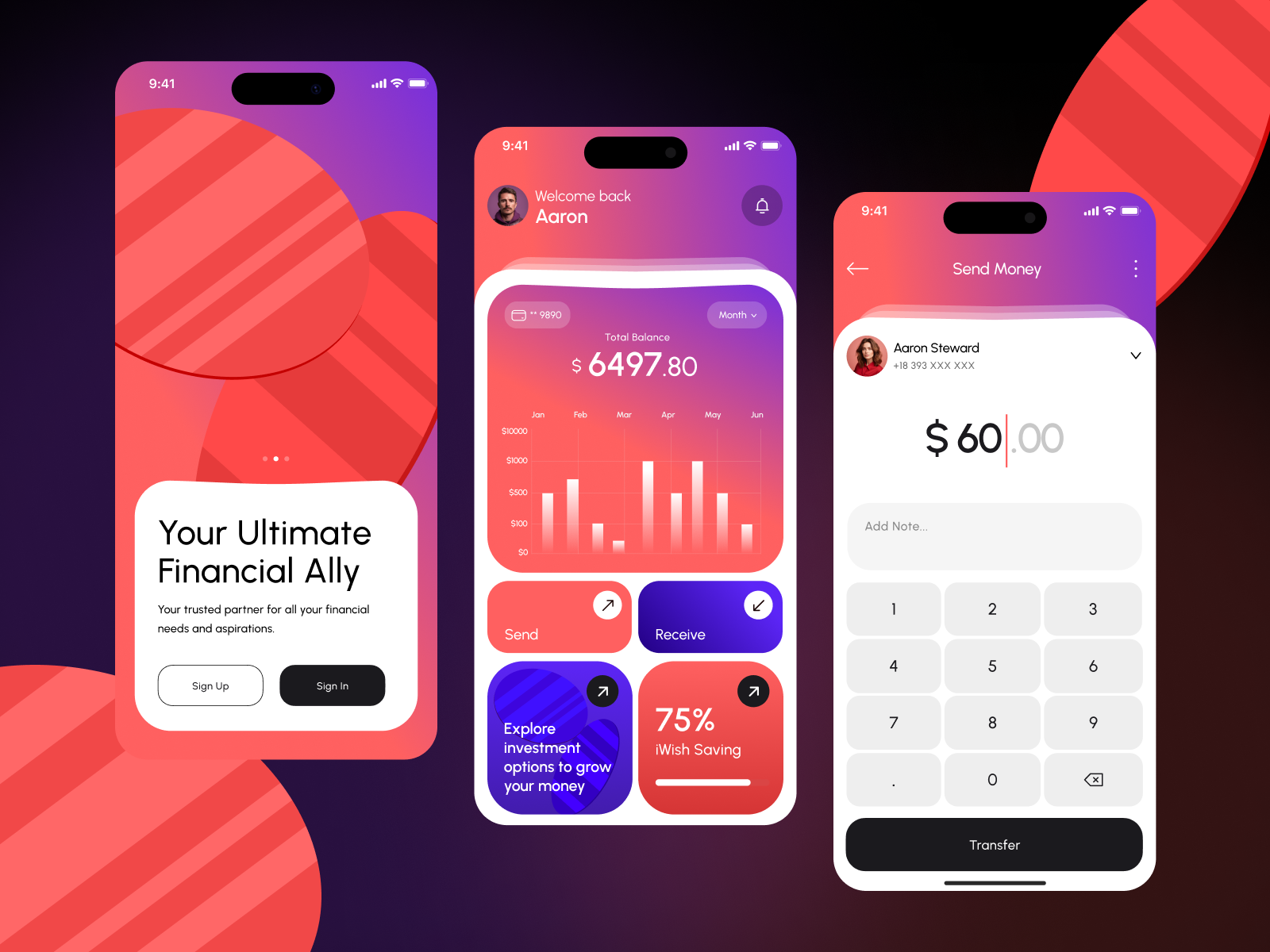 Banking App app designer bankingapp bankingtech blockchainfinance creativedesign digitalbanking digitalwallet finance app financialplanning financialtechnology fintech ios mobiledesign moneymanagement personalfinance ui design uiinspiration uiuxdesign userexperience userinterface