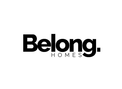 Belong Homes brand design branding graphic design logodesign logomark logos logotypes luxury modern simple wordmark