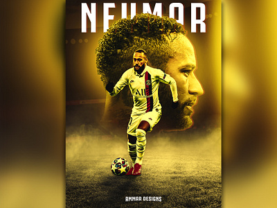 NEYMAR POSTER DESIGN 3d animation basketball cricket flyer design football football poster graphic design hockey messi motion graphics neymar poster design ronaldo soccer sports design sports flyer sports poster ui