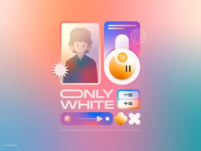 White cover animation branding concept art design digital illustration digitalart illustration illustrator ios ui website