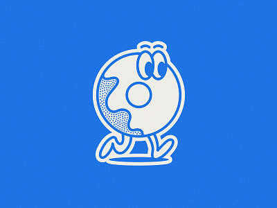 DONUT branding character donut food illustration lockup logo modern running