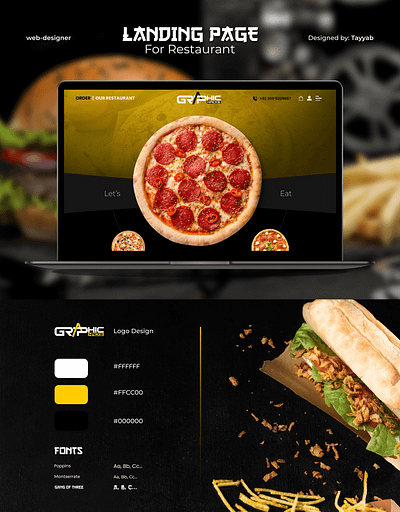 Food Landing Page | Ui/Ux Design branding design figma food designs foodlandingpage graphic design restaurant ui ux
