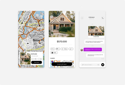 app for selling houses app mobile app selling houses ui