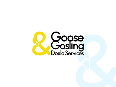 Goose and Gosling Doula Services baby branding design goose gosling graphic design illustration logo logo design logo designer mother