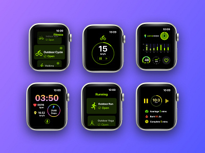 Apple Smart Watch Fitness Mastery apple apple smart watch apple watch fitness fitness ui graphic design smart watch ui watch watch design