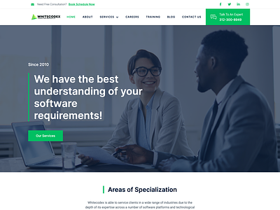 Software Technology Company business website design elementor website software company tech company technology company website design wordpress wordpress business website wordpress website