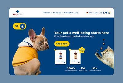 Pet Shop Redesign onlineshopping pets dog cat uiux webdesign petshop