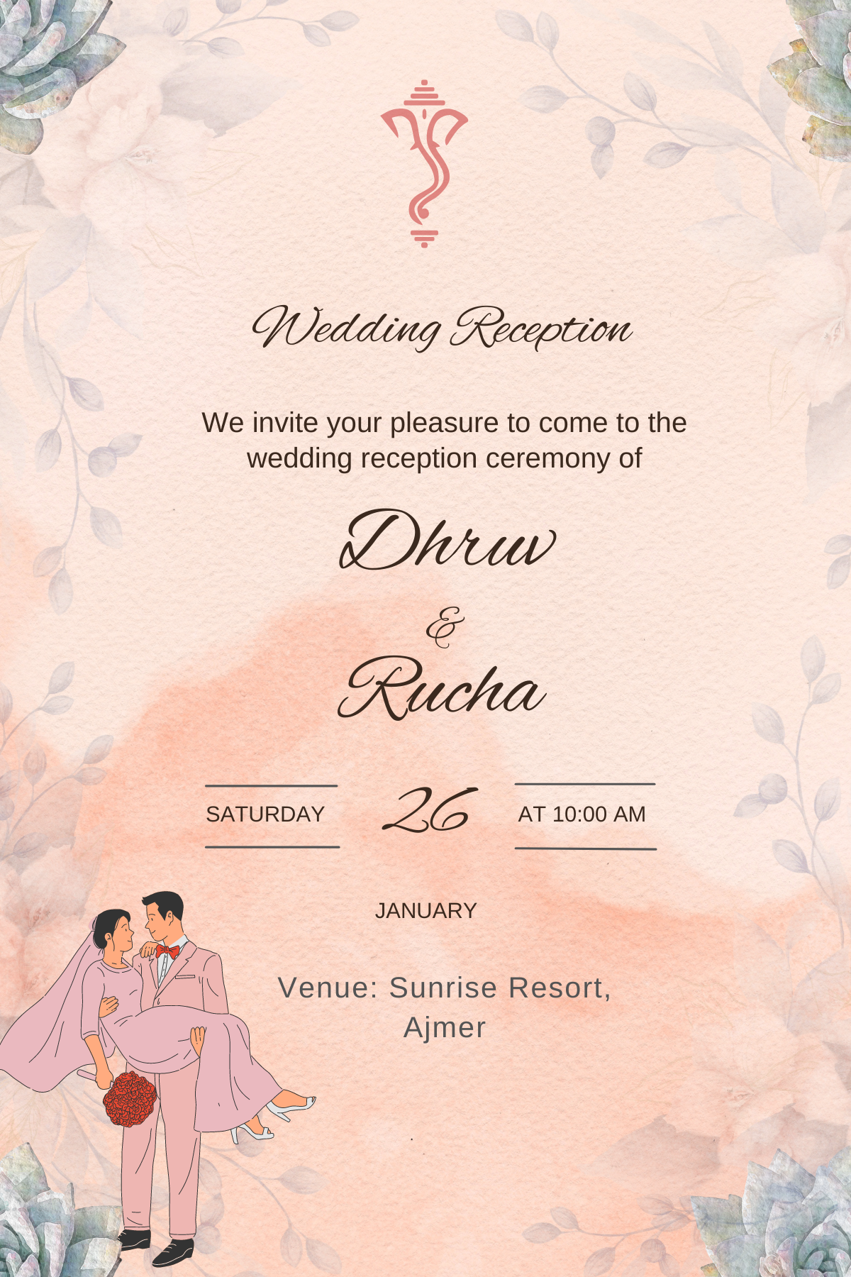 Wedding reception invitation card card design designing invitation invitation card reception card wedding wedding card work