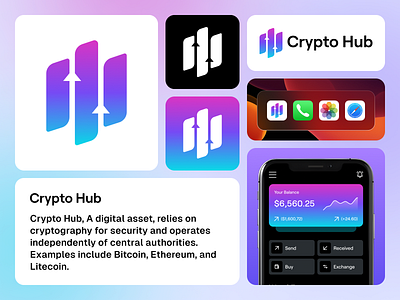 Crypto Hub - Logo Design cryptocurrency website