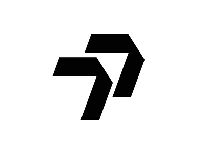 P abstract logo logo