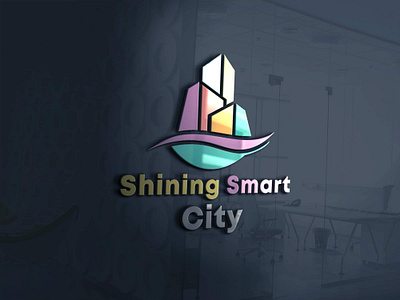 Shining Smart city 3d animation branding graphic design logo motion graphics ui