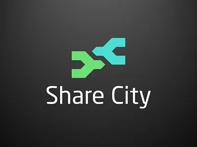 Share City / Rideshare Car Service logo branding dailylogochallenge design graphic design logo typography vector