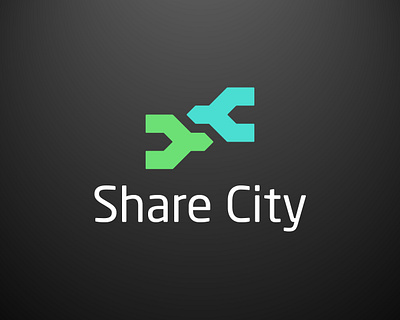 Share City / Rideshare Car Service logo branding dailylogochallenge design graphic design logo typography vector