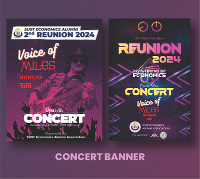 Banners & Posters Design Project For Reunion Ceremony advertising banner banners branding ceremony design graphic design illustration marketing posters realistic social media