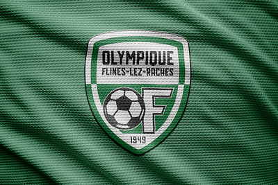 Olympique Flinois | Fanion Club Logo fanion football logo soccer textile