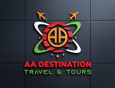 Aa destination 3d branding graphic design logo motion graphics