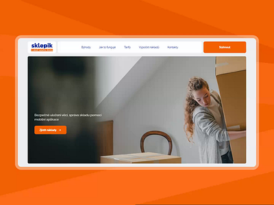 Landing Page Design | Sklepik. Smart storage solutions animation branding creative landing landingpage ui webdesign