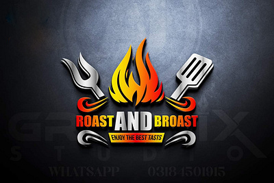 ROAST AND BROAST 3d animation branding logo motion graphics ui