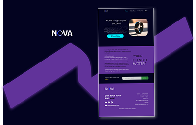 NOVA Ring web figma ui ux web design wireframing