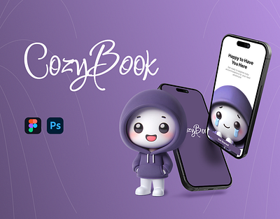 CozyBook Reservation App app app design booking cozy figma graphic design mockup purple reservation ui ui design ux ux design