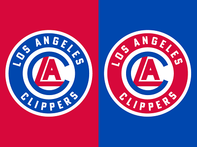 Los Angeles Clippers Redesign badge basketball clippers logo nba redesign retro sports sports branding sports design sports logo thick lines
