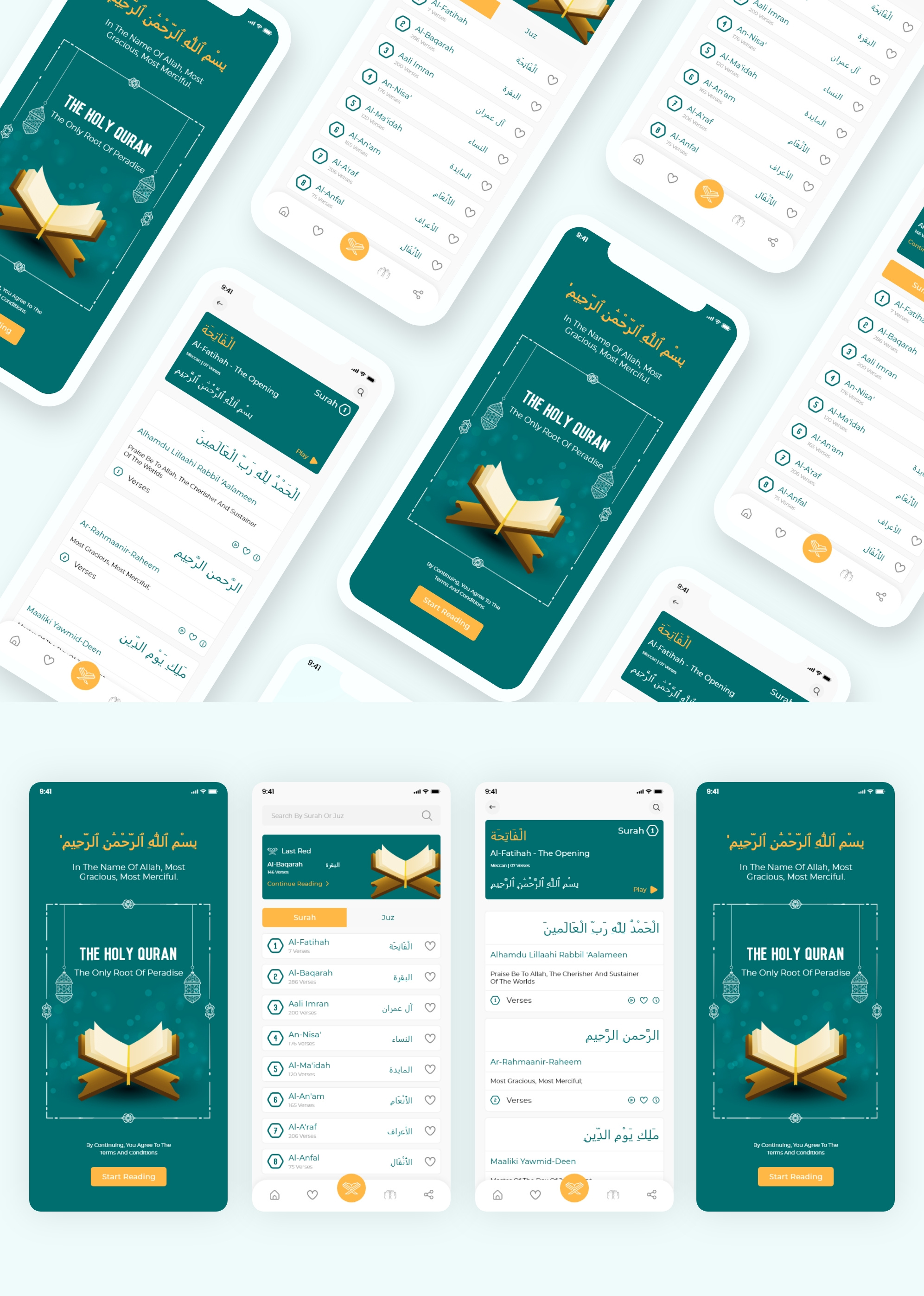 The Holey Quran App Design app design design the holey book the holey quran the holey quran app design ui ux ux