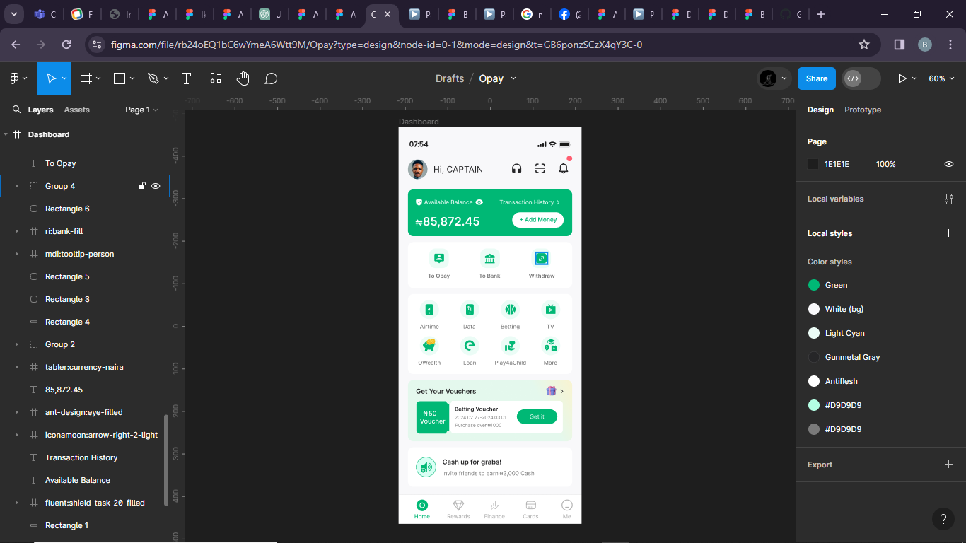 Opay Dashboard UI (Clone App) by David on Dribbble