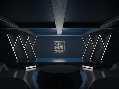 Awards Stage Concept | 3D 3d 3d art animation awards blender concept cycles design graphic design lighting logo modelling motion graphics render screen stage ux visuals winners