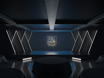 Awards Stage Concept | 3D 3d 3d art animation awards blender concept cycles design graphic design lighting logo modelling motion graphics render screen stage ux visuals winners