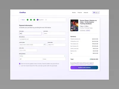 Checkout page checkout design figma payment ui ux