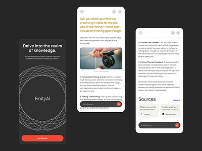 FinityAI: A way for Smarter Knowledge ai ai assistant app artificial intelligence chat gpt design finityai llm mobile app openai quetratech ui ux