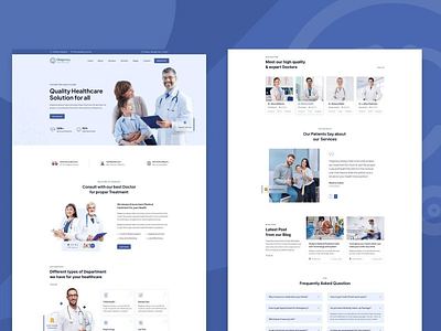 Healthcare Website design figma healthcare landingpage medical ui uiux userinterference webdesign